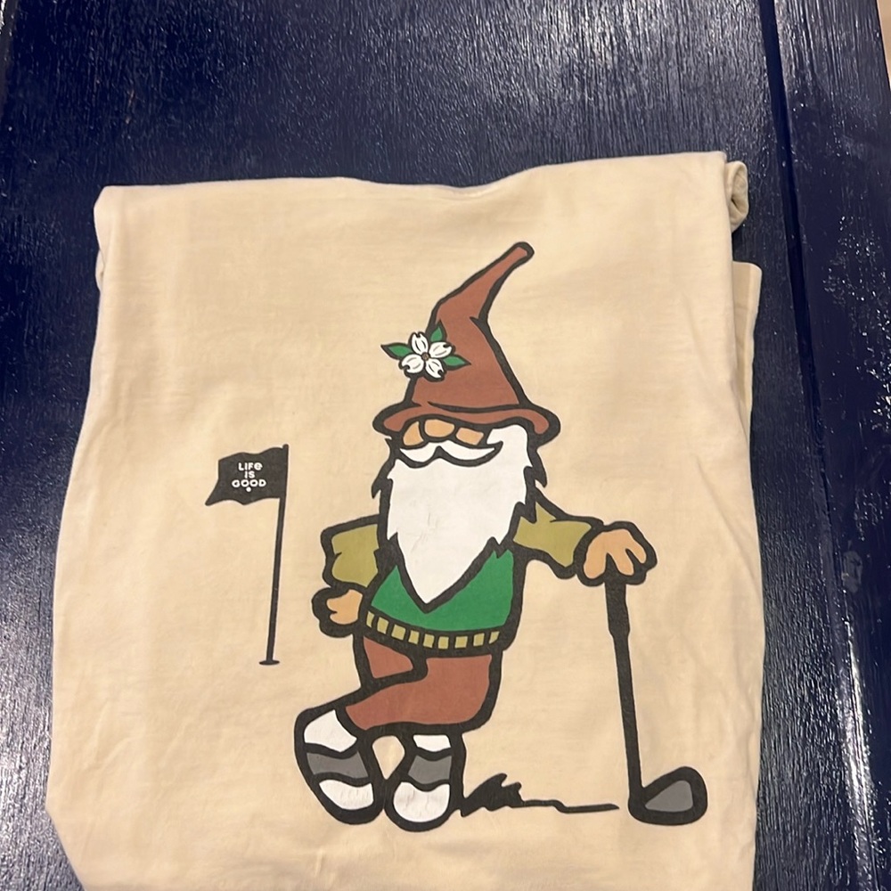 Mens short sleeve life is good knome shirt